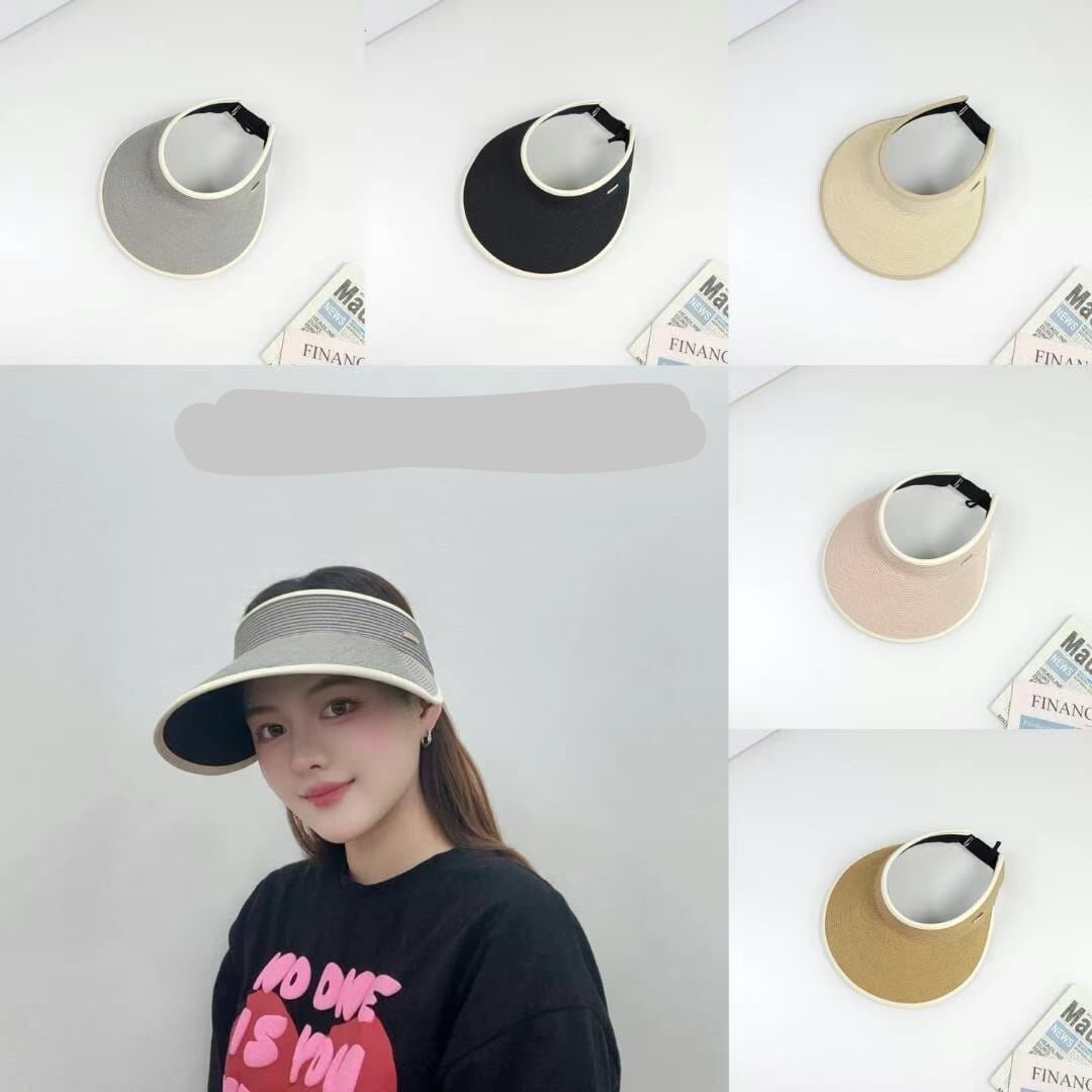 TH4424 白邊草編遮陽帽