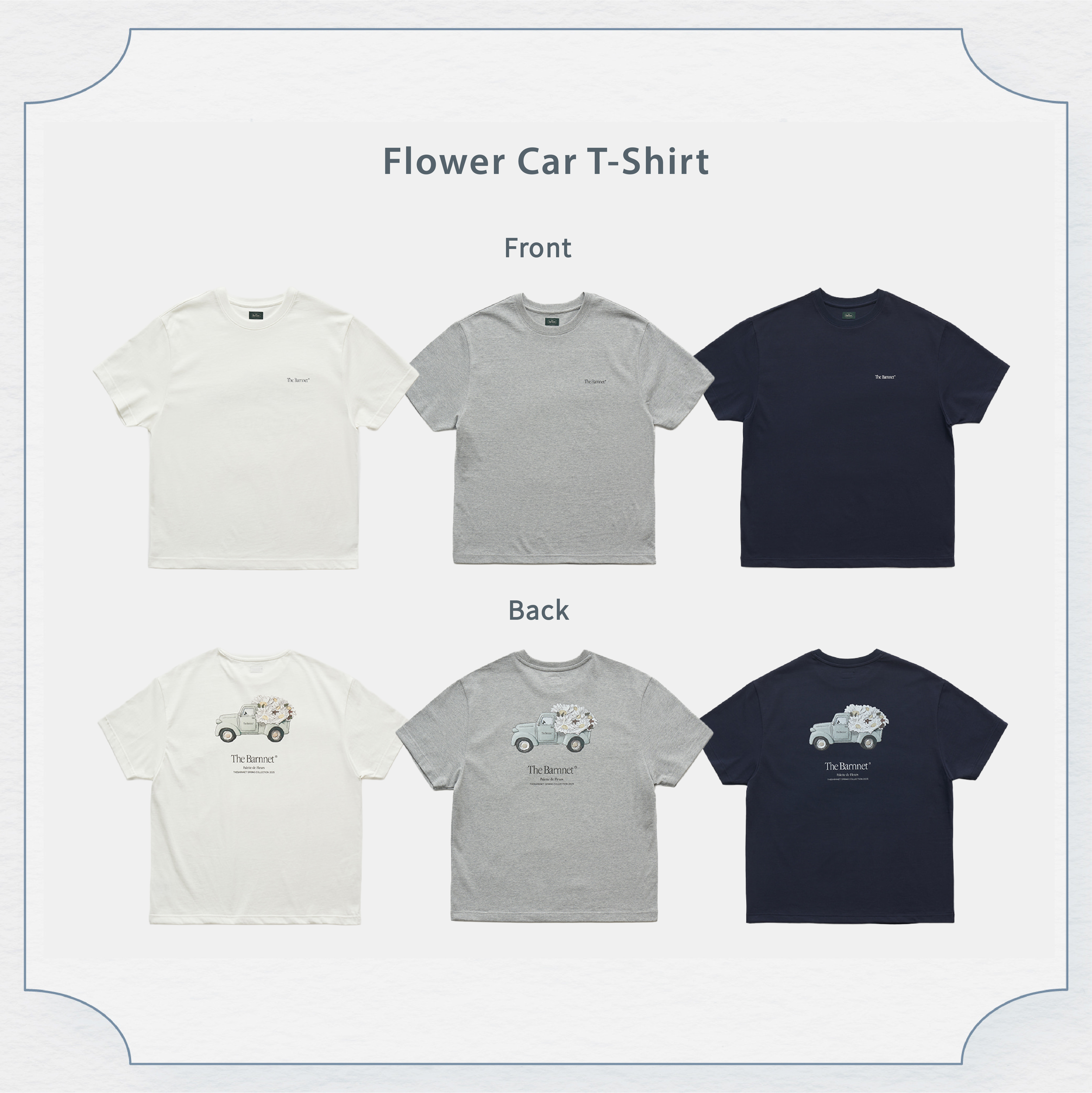 The Barnnet Casuel-背面花車&花籃短袖T