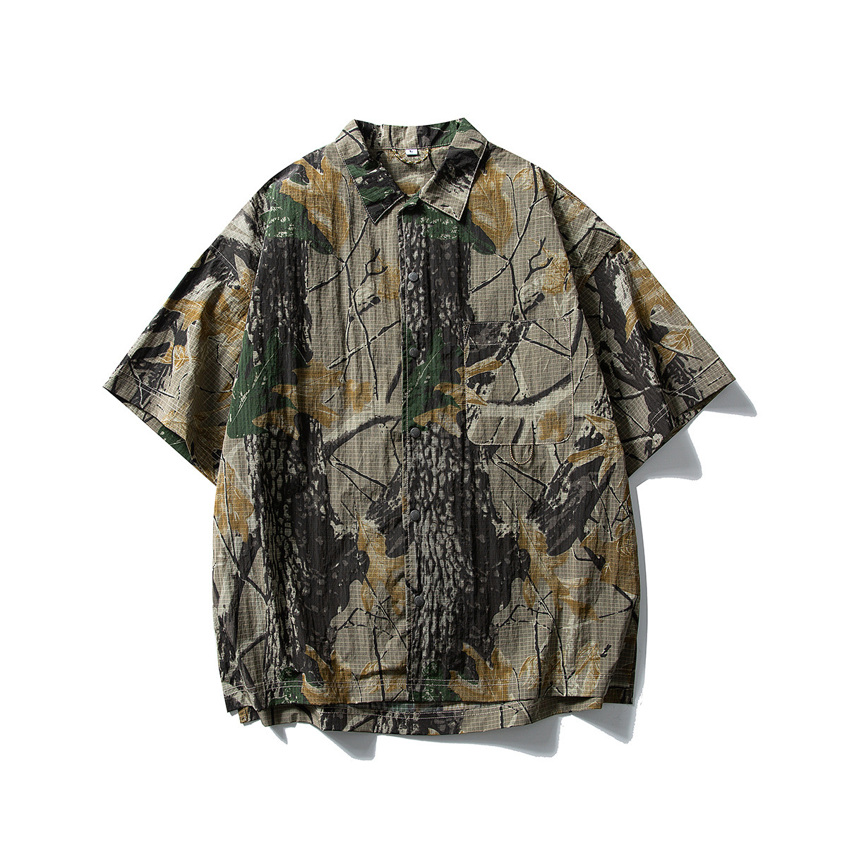 叢林紋理尼龍襯衫