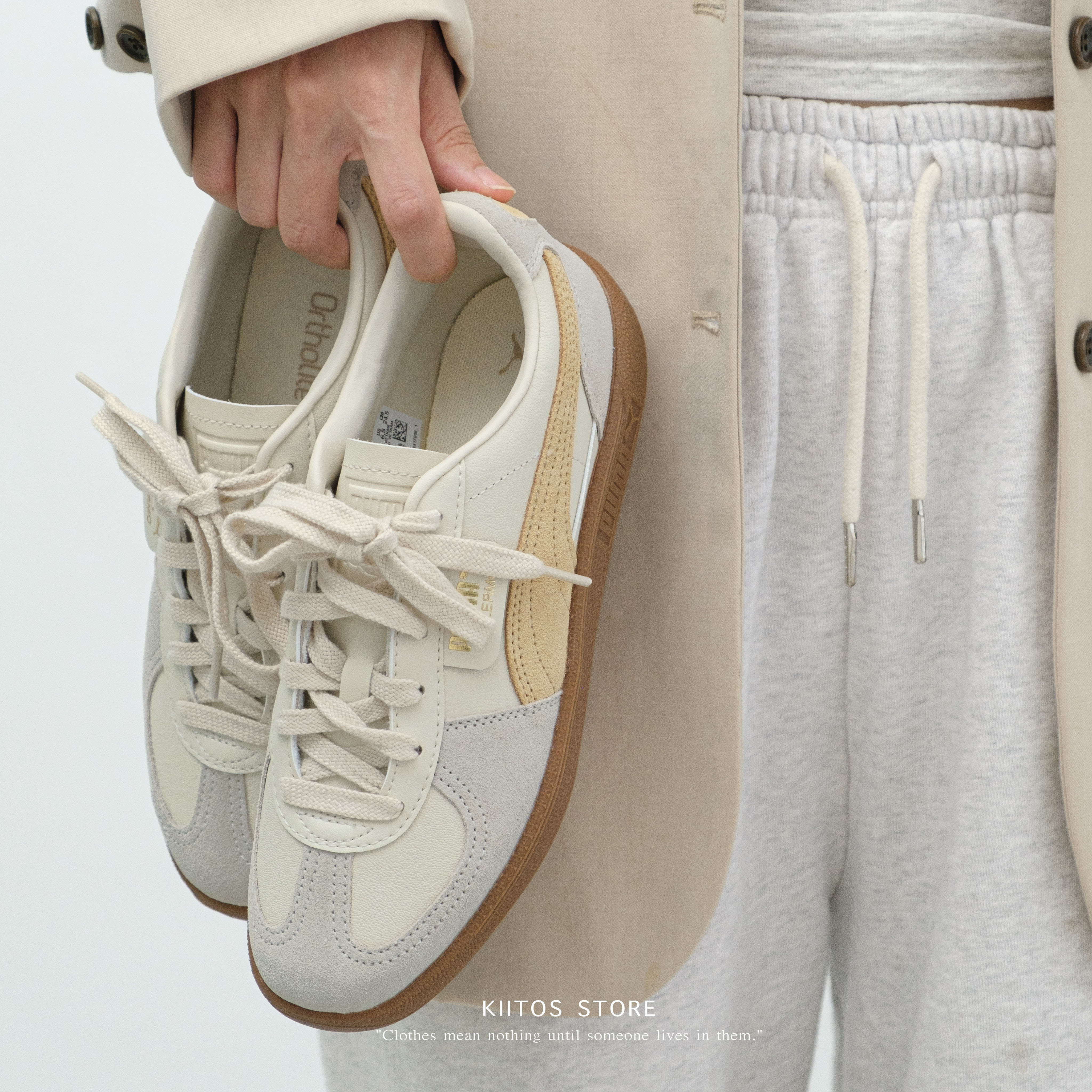 Puma Palermo Lth 米黃 咖啡 麂皮 膠糖底 德訓鞋 39646413