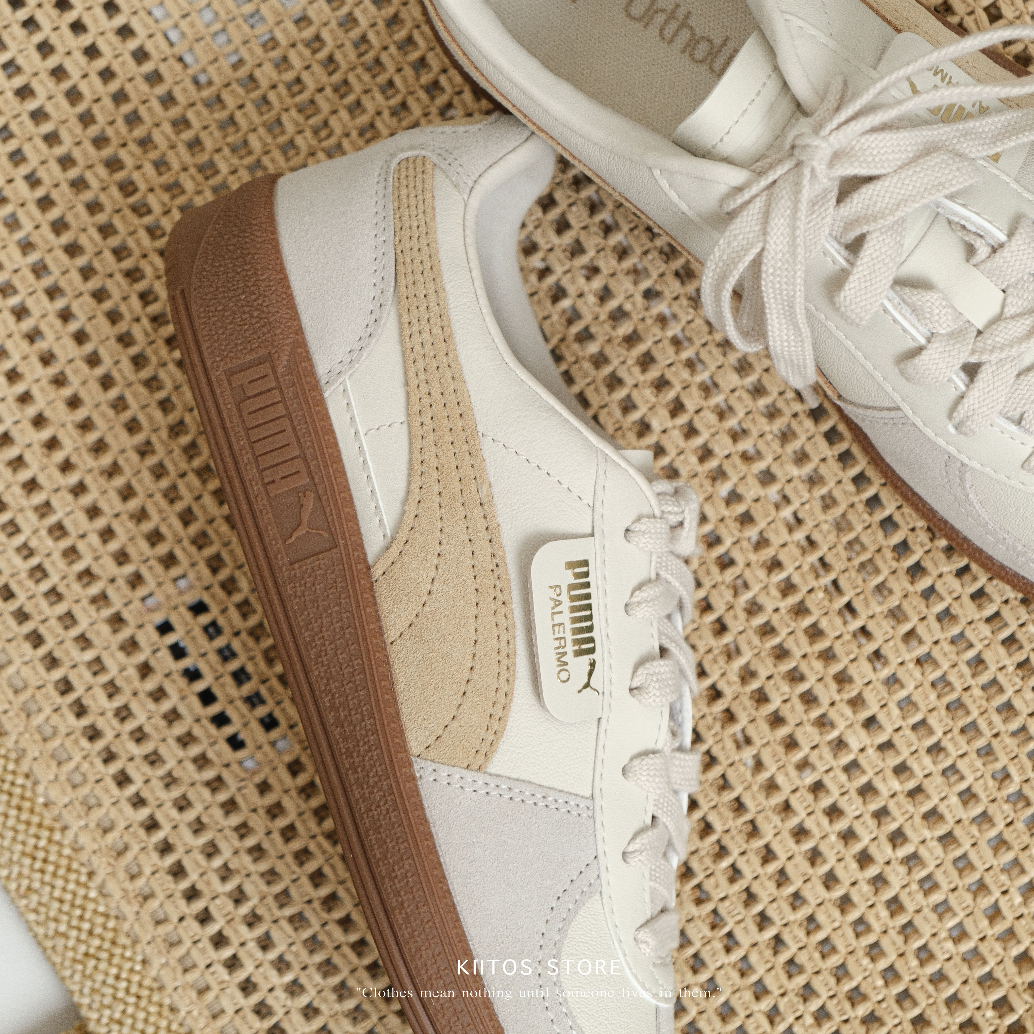 Puma Palermo Lth 米黃 咖啡 麂皮 膠糖底 德訓鞋 39646413