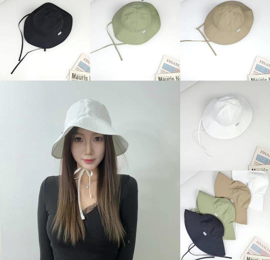 TH4440 荷葉邊側標籤漁夫帽