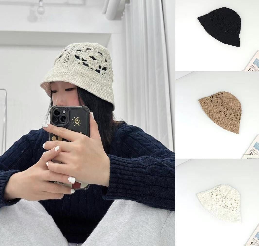 TH4441 通花鏤空針織帽