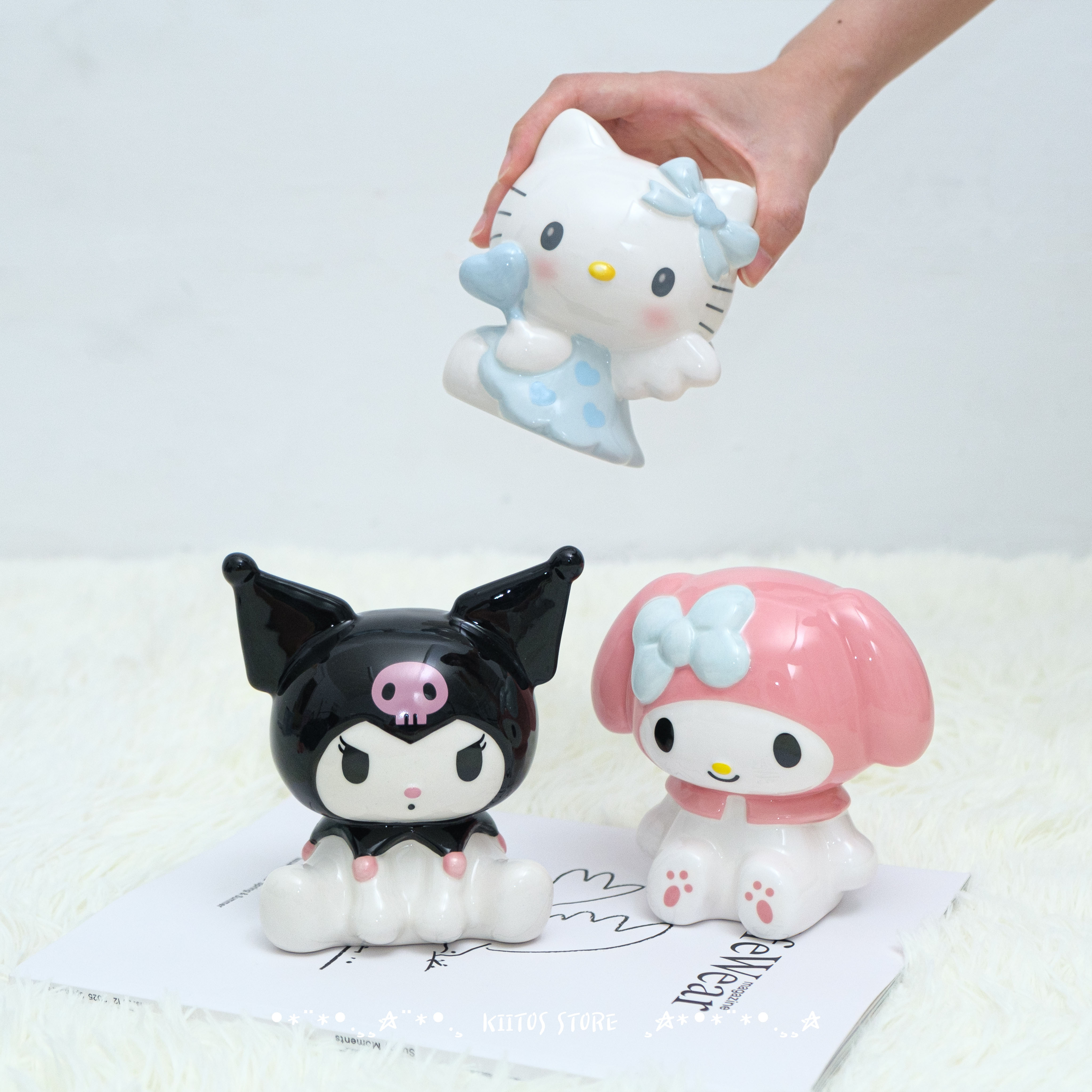 【現貨】日本 正版 三麗鷗 kitty酷洛米美樂蒂 存錢筒 儲金箱