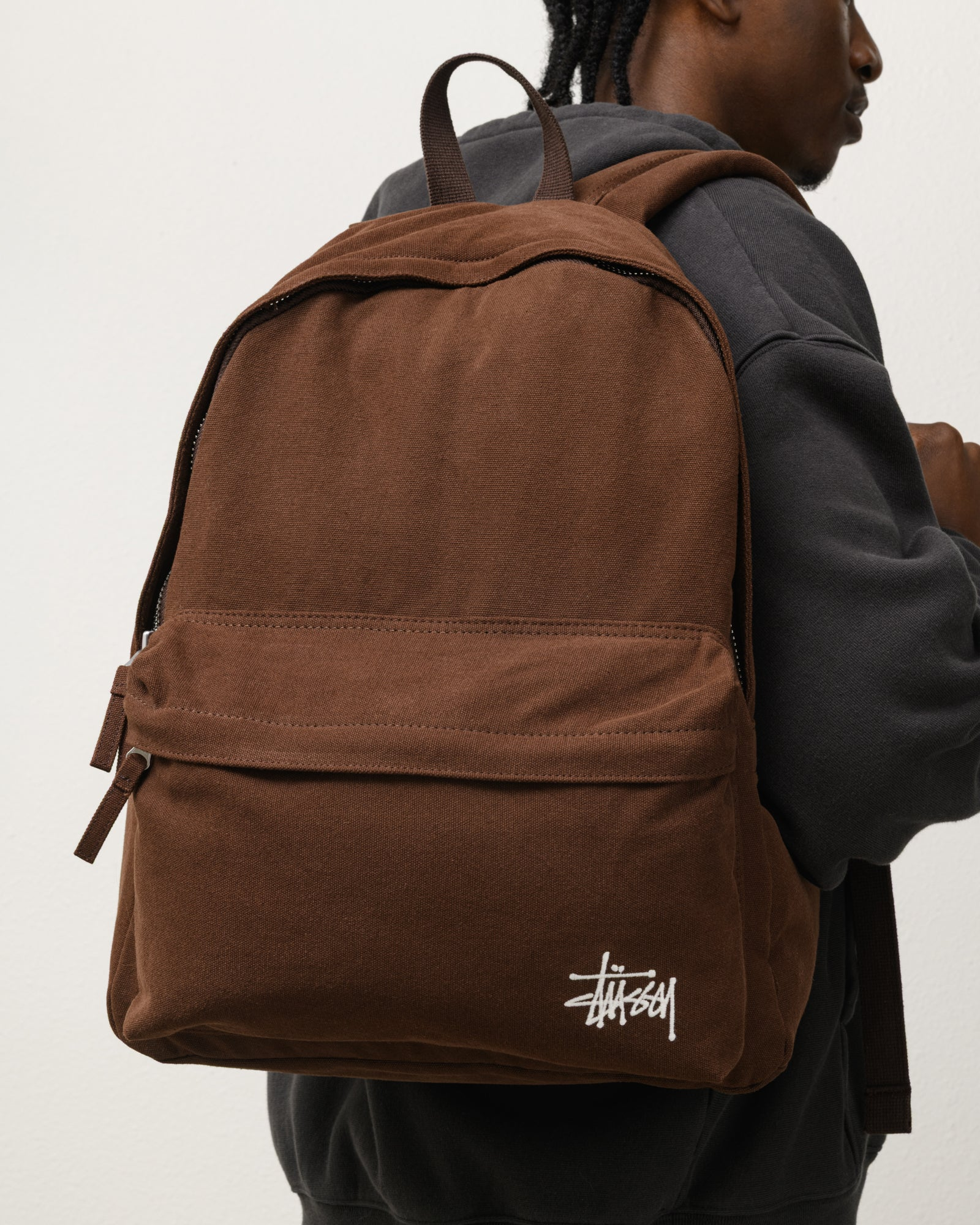 2025SS STUSSY CANVAS BACKPACK LOGO 帆布 後背包 現貨 134252