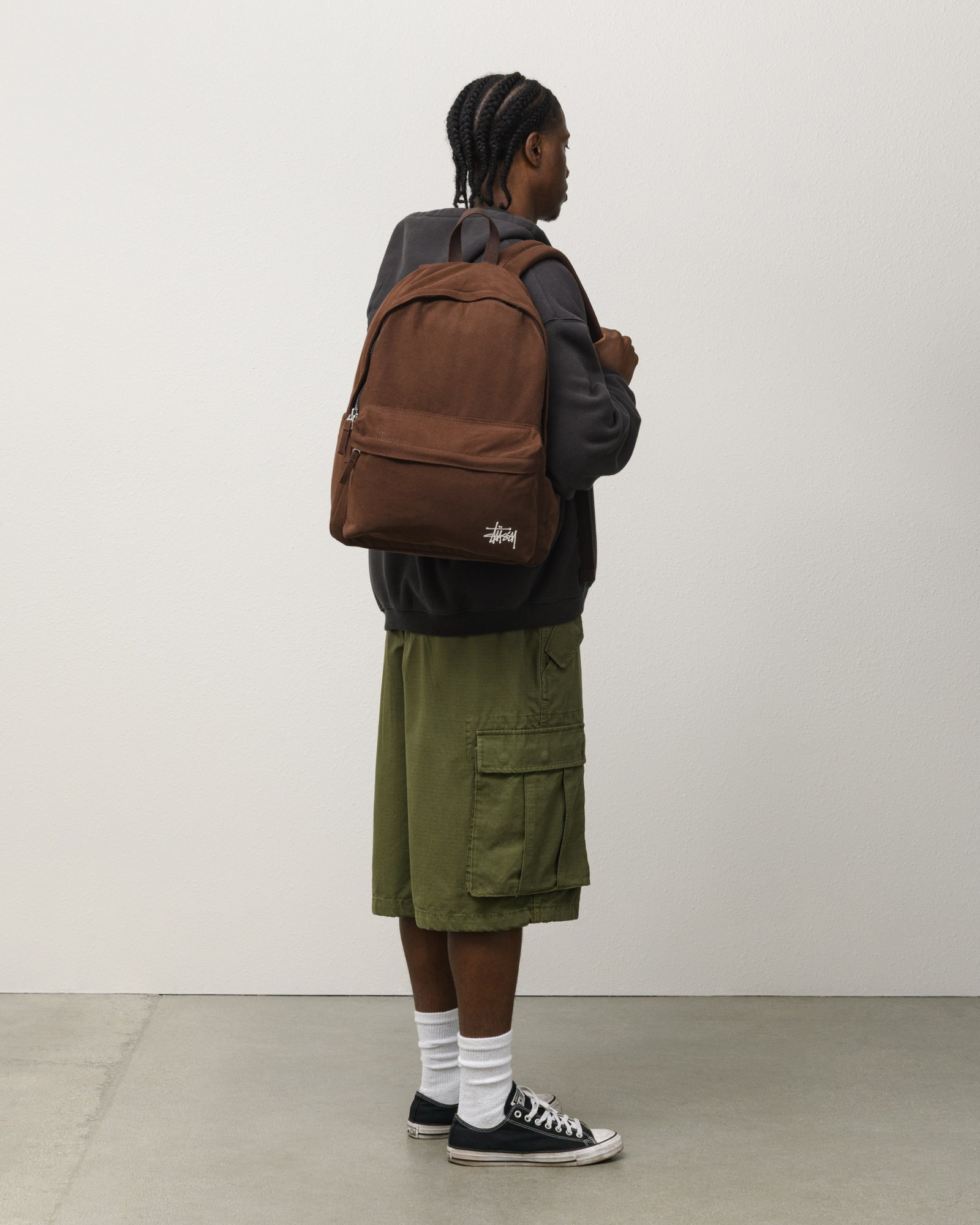 2025SS STUSSY CANVAS BACKPACK LOGO 帆布 後背包 現貨 134252