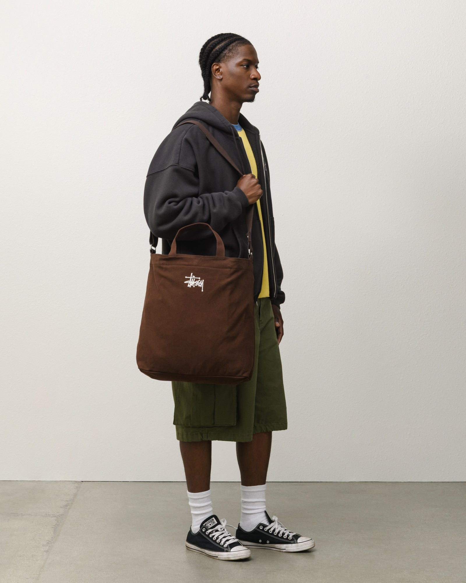 2025SS STUSSY CANVAS CROSSBODY BAG 2WAY 手提包 側背包 肩背包 托特袋 現貨 134264