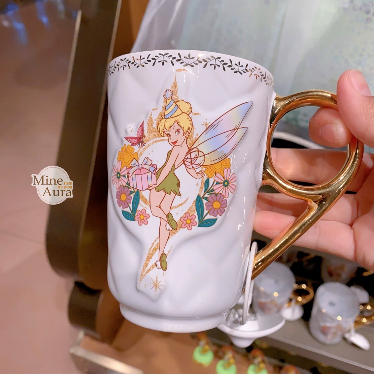 奇妙8周年系列 奇妙仙子 Tinker Bell 圖案 馬克杯 水杯 小飛俠 彼得潘 Peter Pan-上海迪士尼樂園