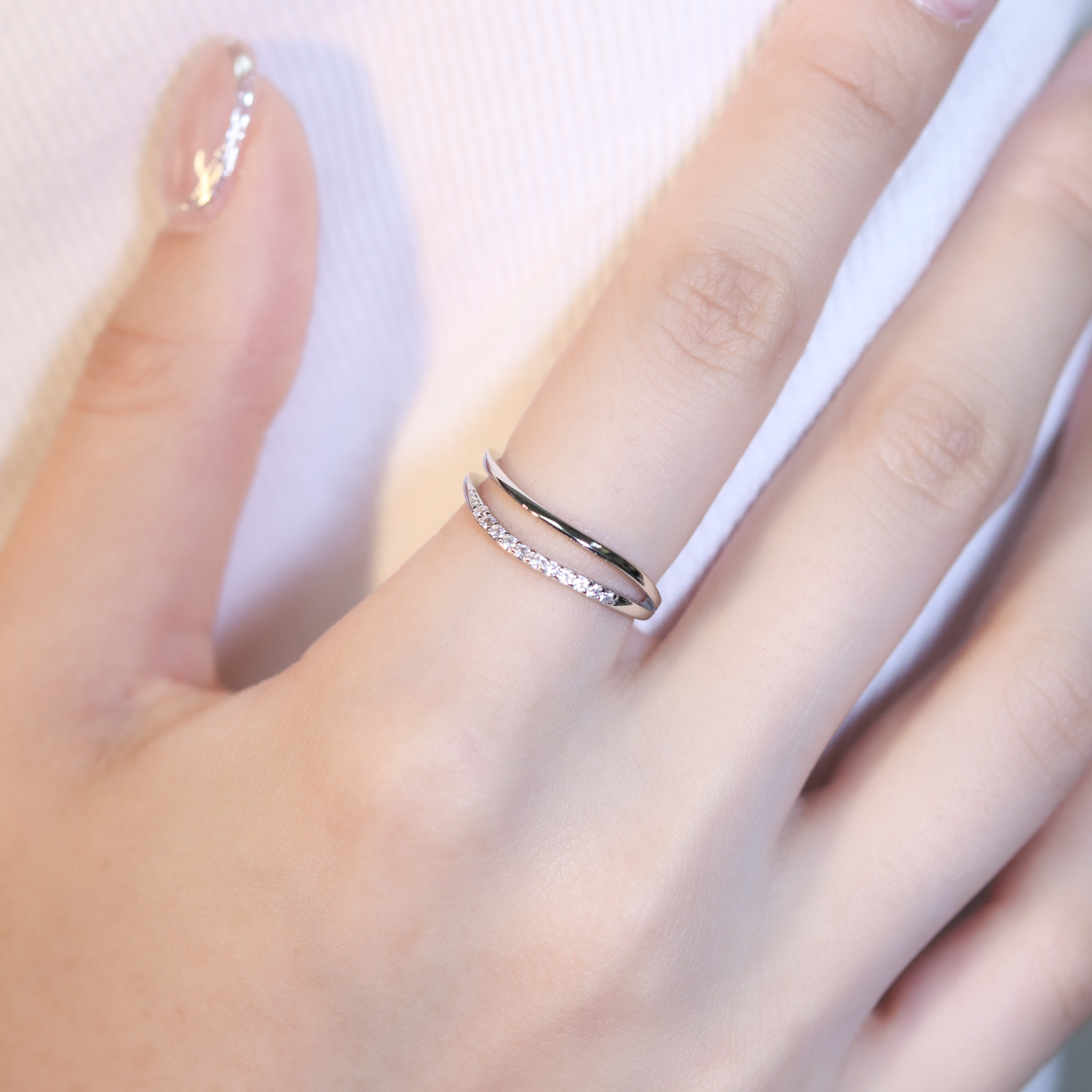 | 925銀 | 極晝雙層戒指 | RI0878 |