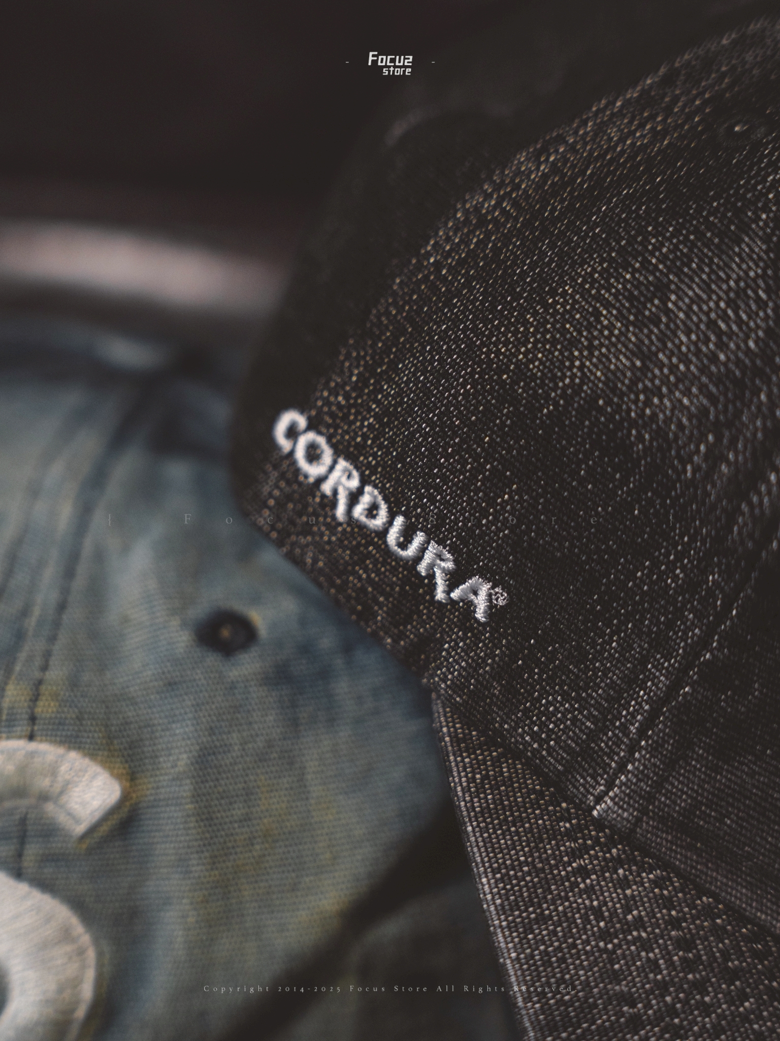 Supreme Cordura® Denim S Logo 6-Panel 黒 Boné Supreme Cordura Denim S Logo 6-Panel Black - Droper
