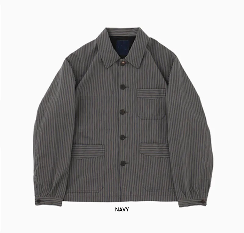 VISVIM ICT 2025 TRAVAIL COVERALL STRIPE - PRE ORDER ITEM (預訂中)