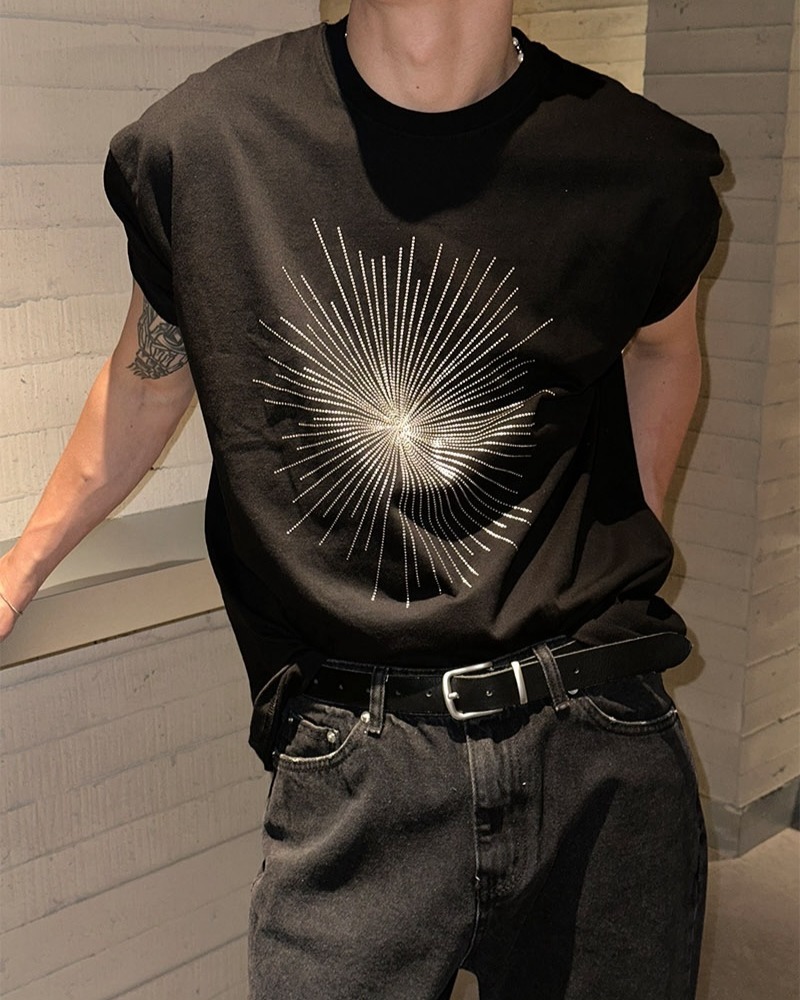 Crystal printing短袖T恤