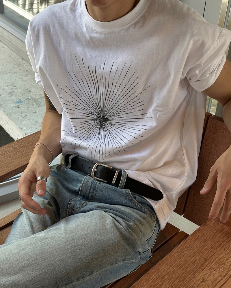 Crystal printing短袖T恤