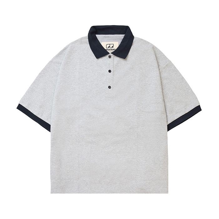 BASIC POLO SHIRT - GREY