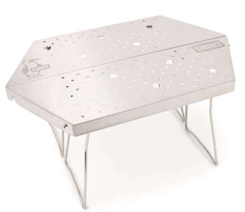 CHUMS Fire Pit Table – Portable Outdoor Camp Side Table for Bonfires & BBQs JUN25