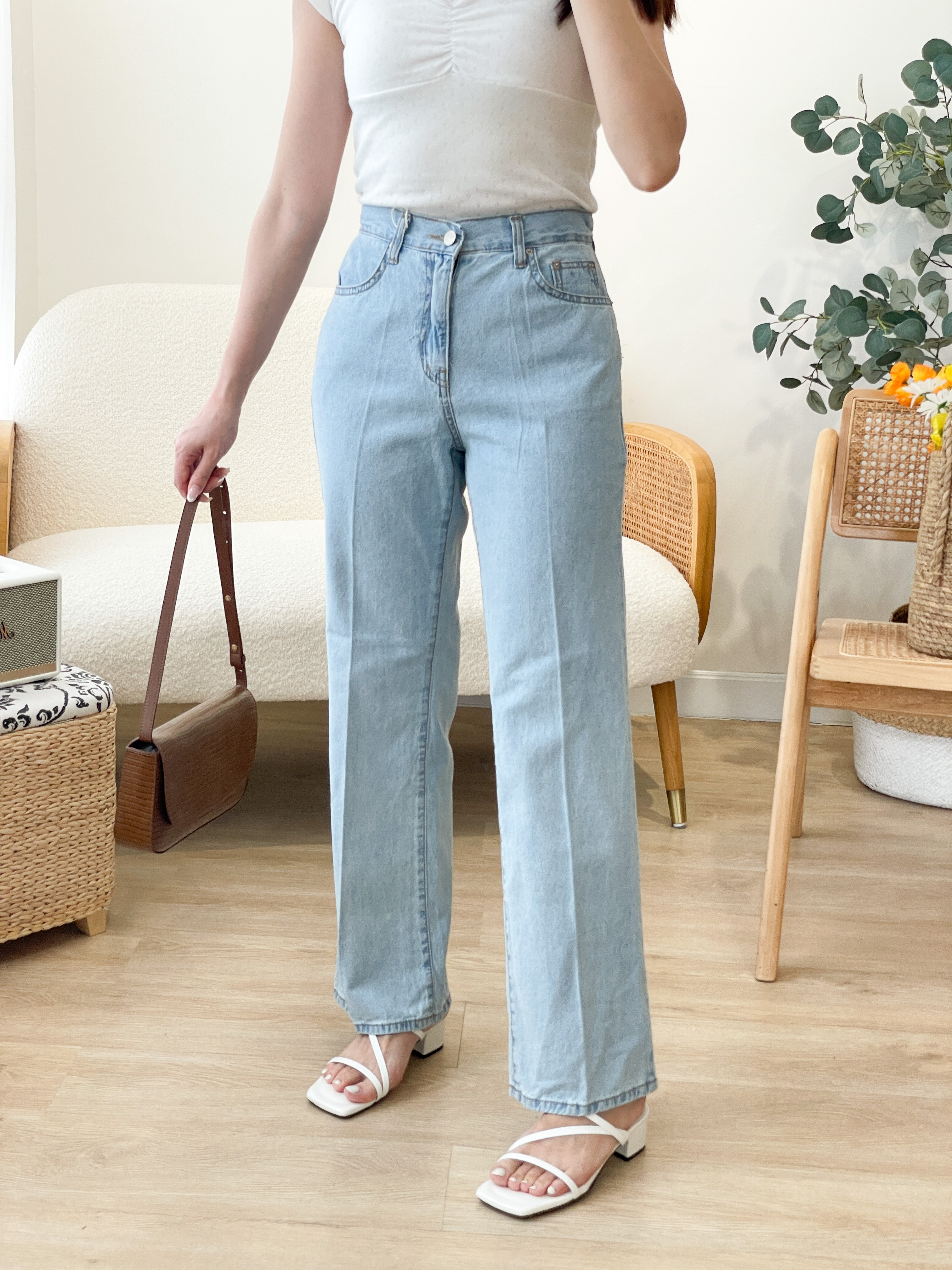 JEAN168 Stay Cool Summer Straight Jeans