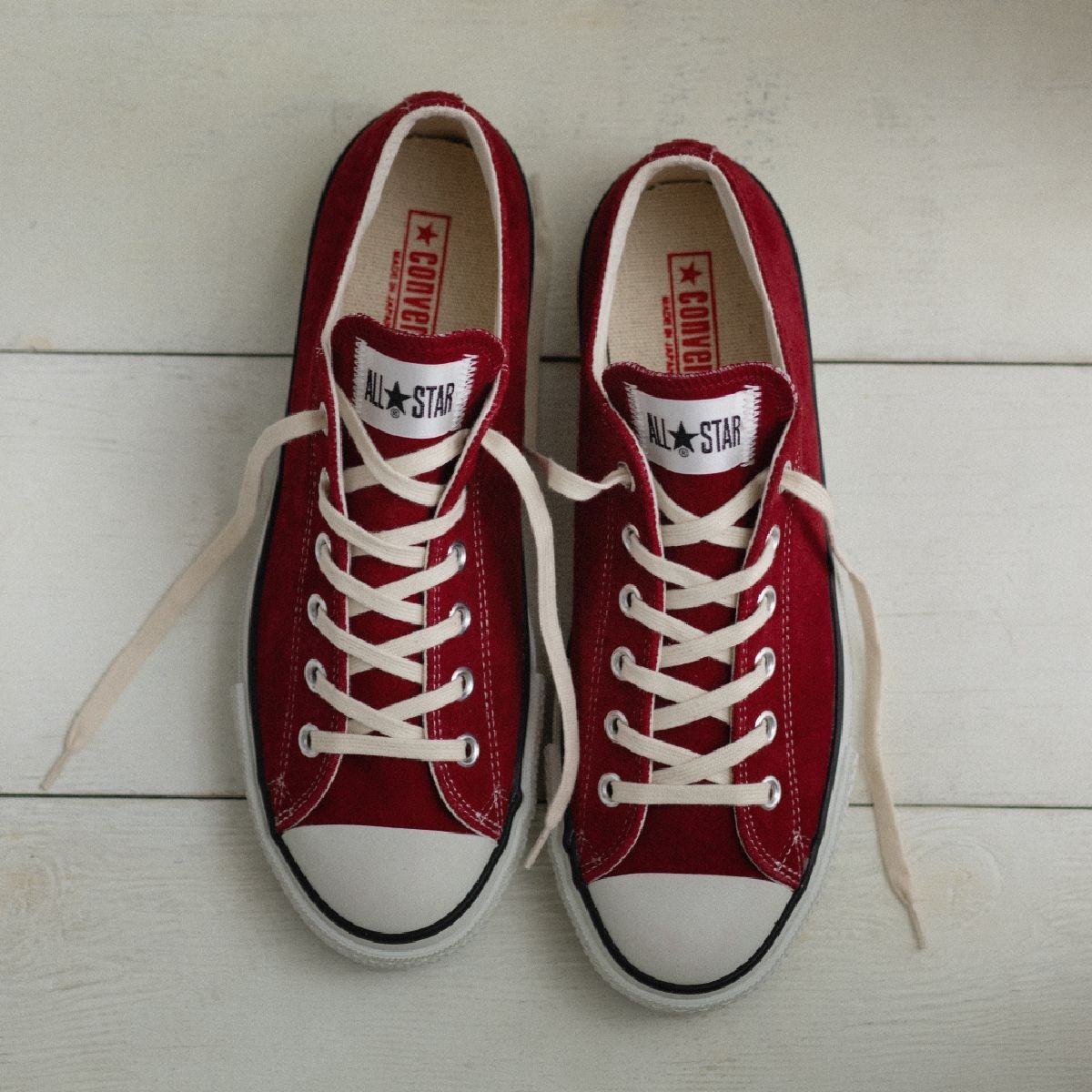 預購┃日本製 CONVERSE SUEDE ALL STAR J OX 紅色 低筒 麂皮