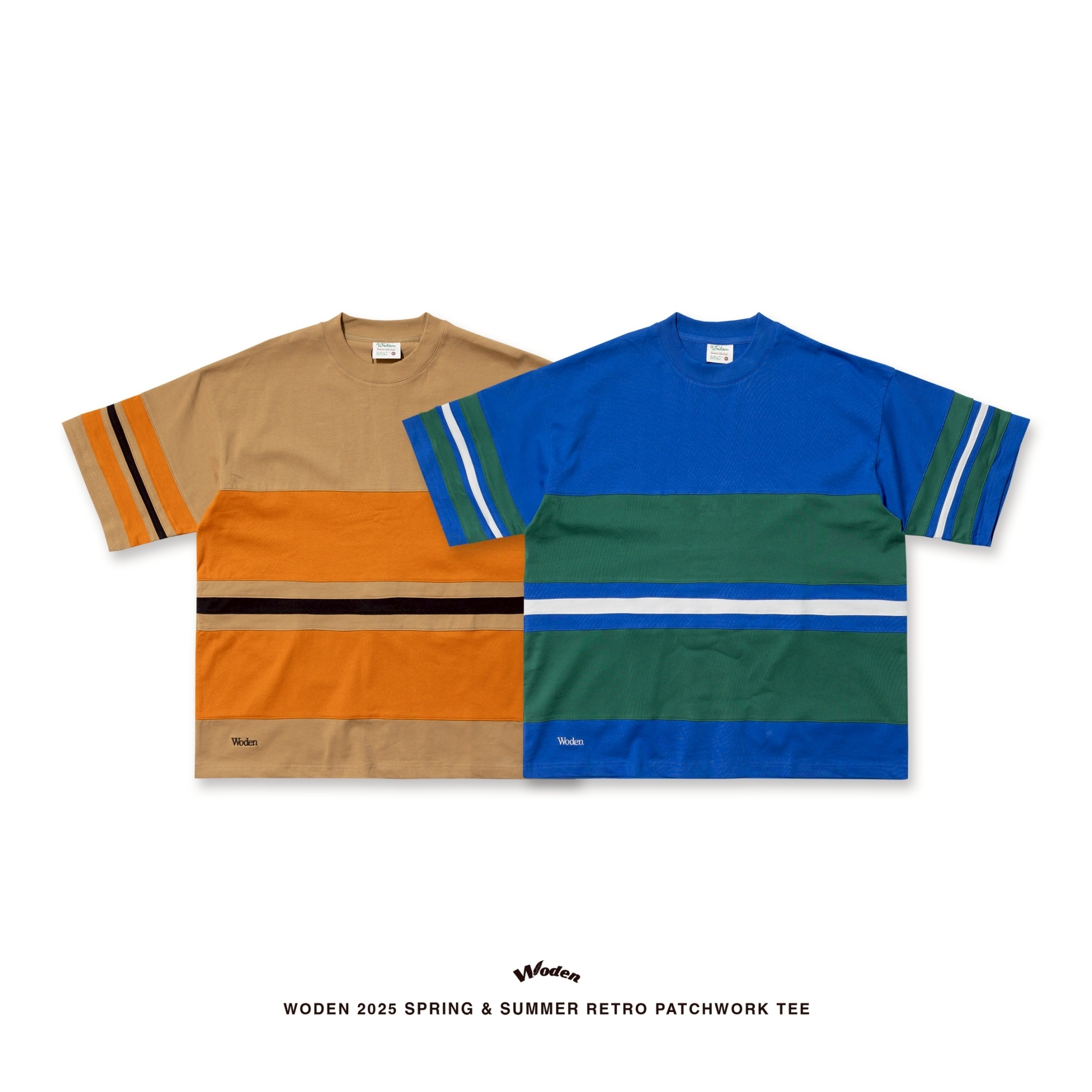 WODEN 2025 Spring & Summer 043 Retro Patchwork Tee