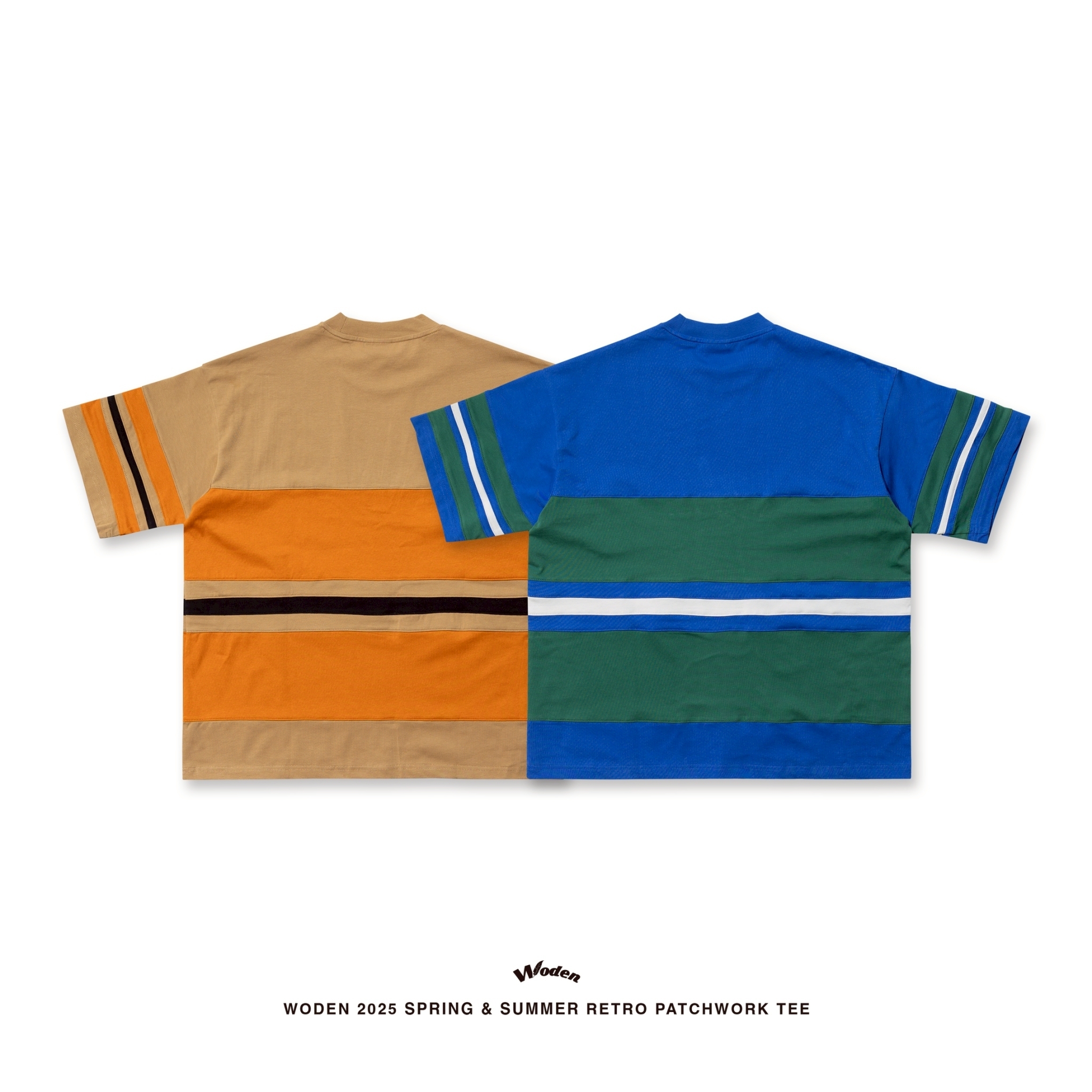 WODEN 2025 Spring & Summer 043 Retro Patchwork Tee