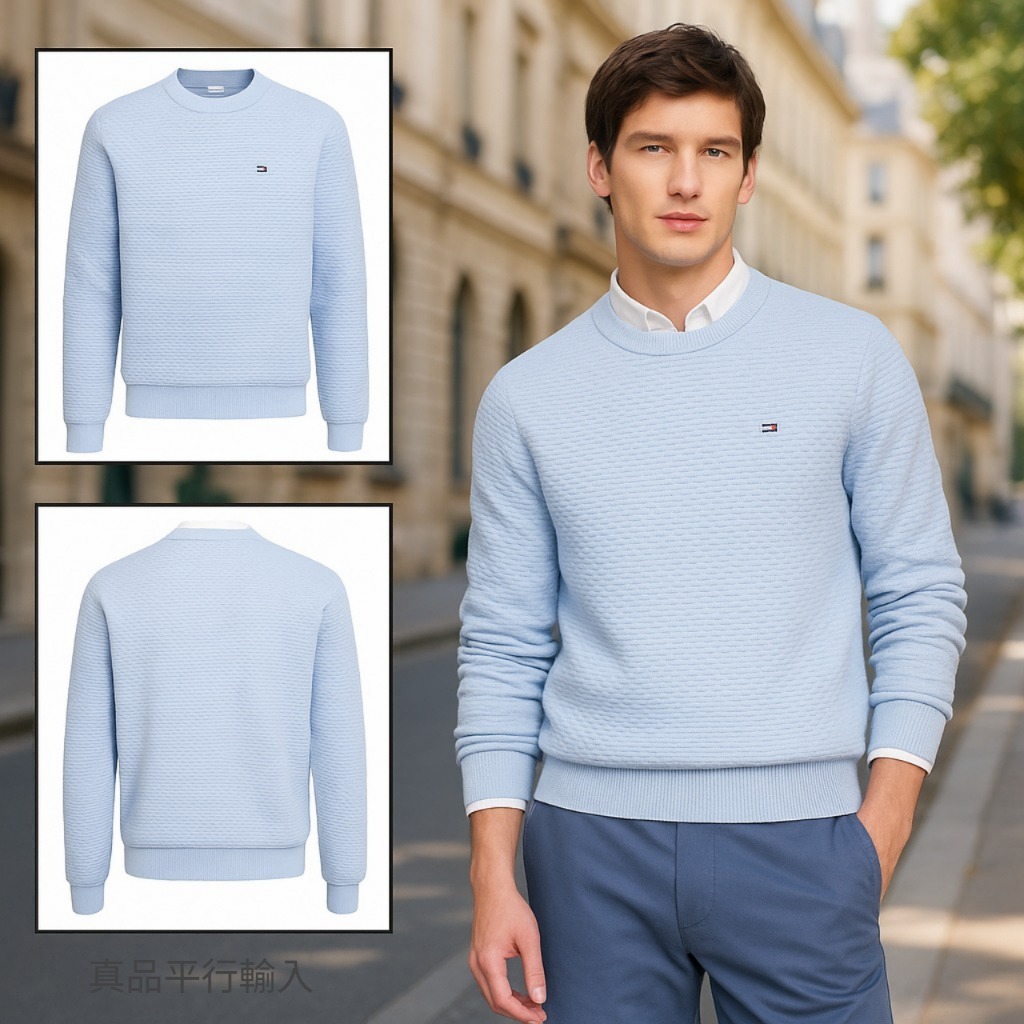 【預購】Tommy Hilfiger Textured G061304 男裝經典圓領上衣