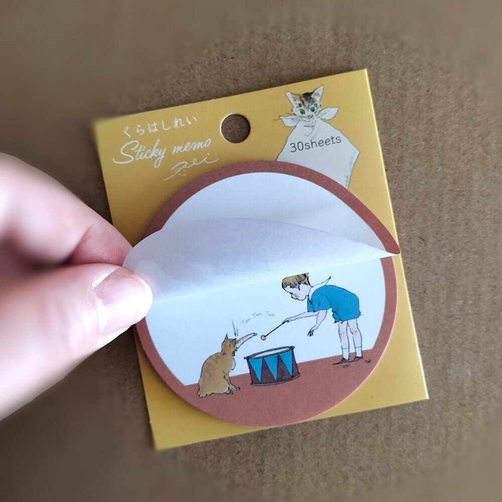 天使 30枚 圓形便利貼 memo｜日本Kurahashirei