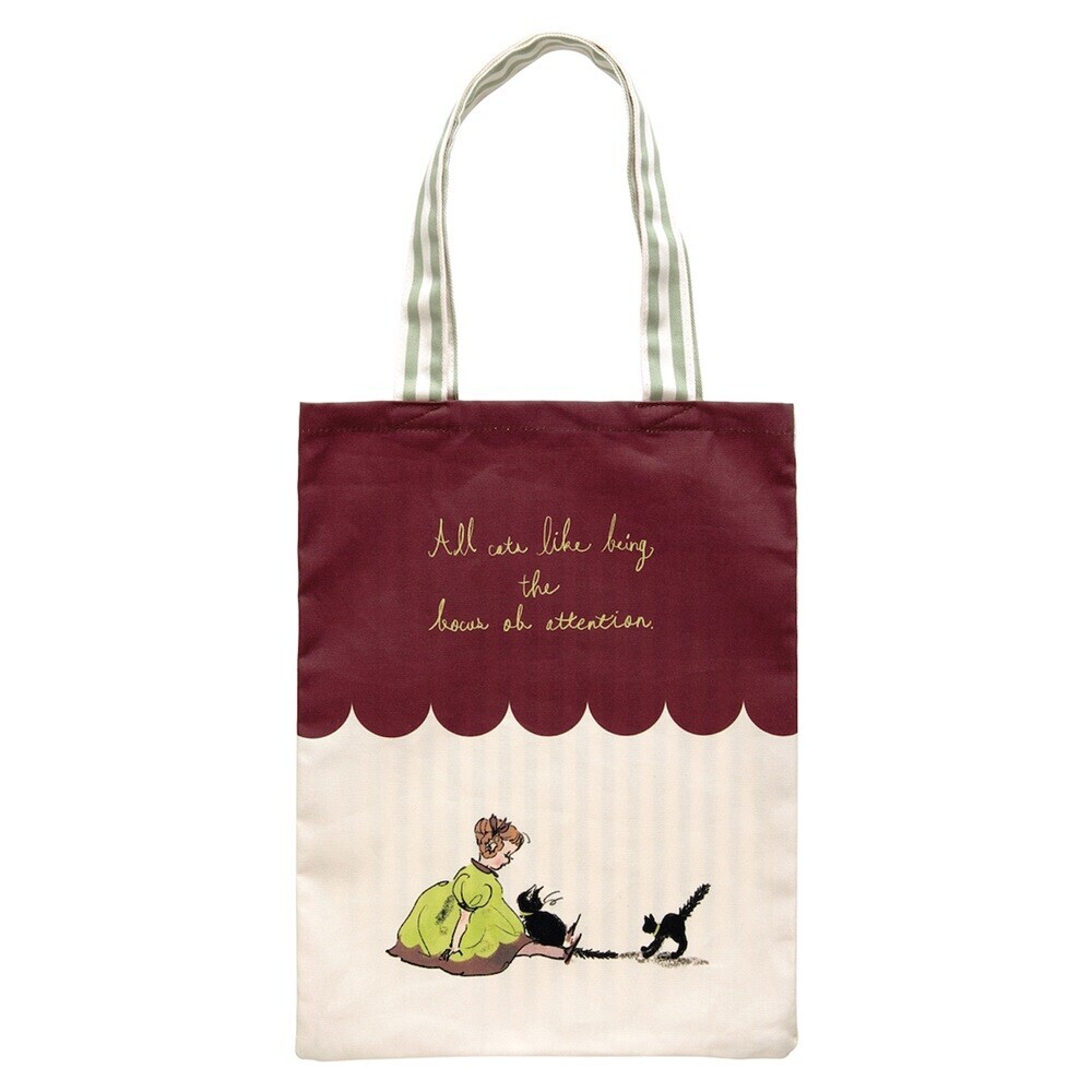 黑貓與女孩 托特包｜日本Kurahashirei