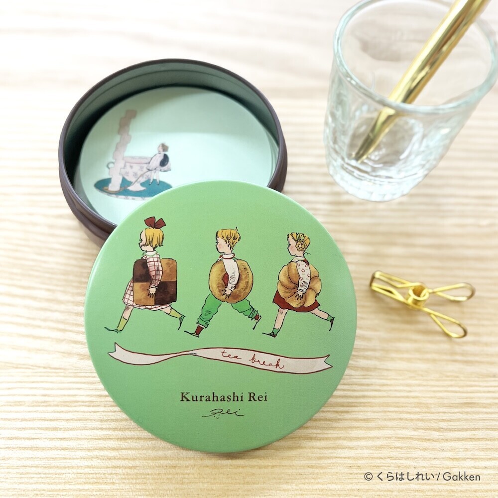 餅乾與女孩 鐵盒罐裡的備忘錄 50枚便條紙｜日本Kurahashirei