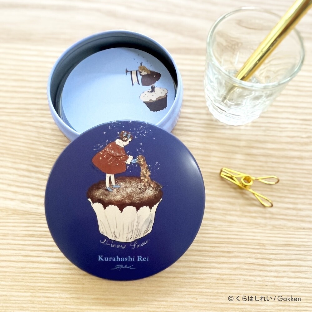 杯子蛋糕與女孩 鐵盒罐裡的備忘錄 50枚便條紙｜日本Kurahashirei