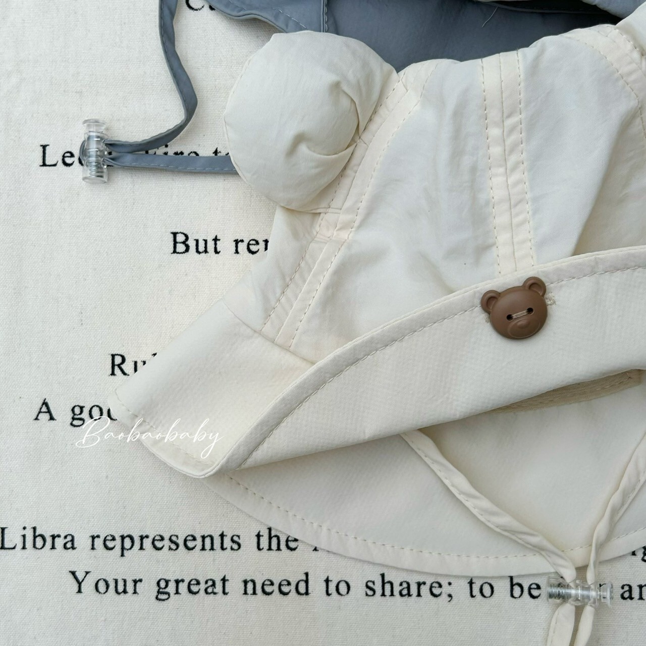 小熊防曬遮陽帽