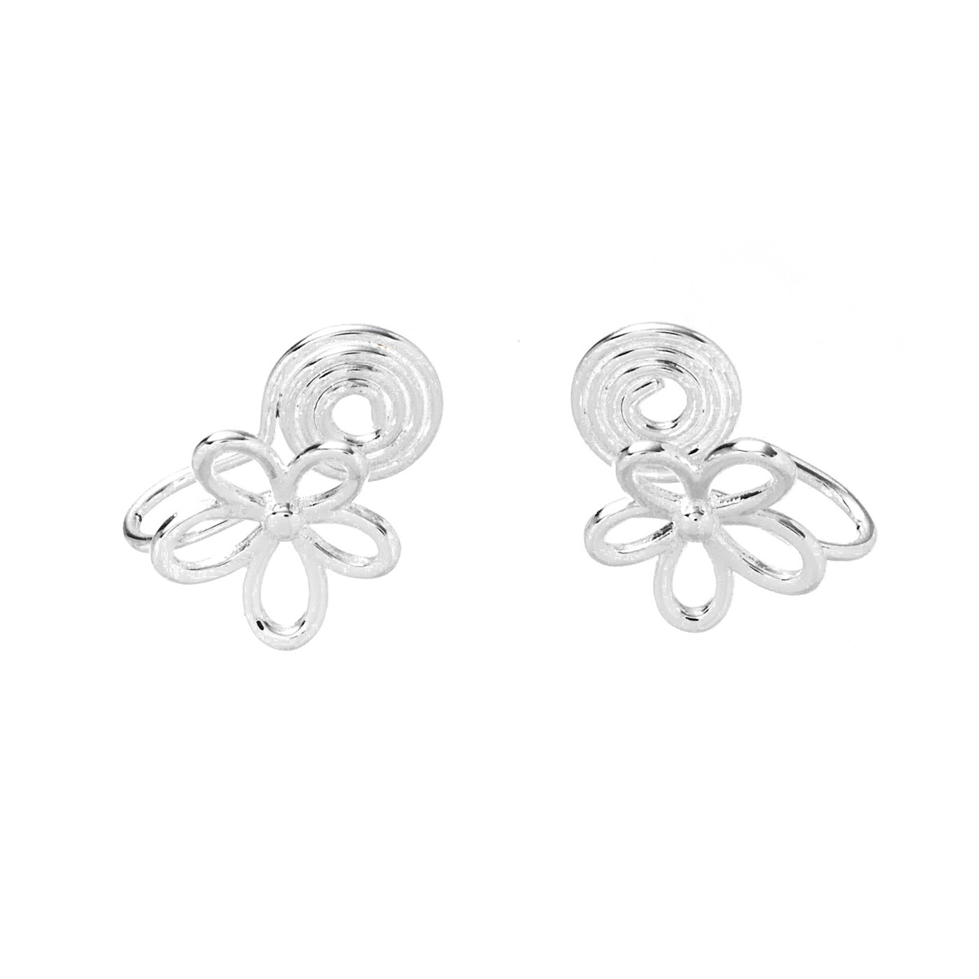 平價飾品,花,夾式耳環