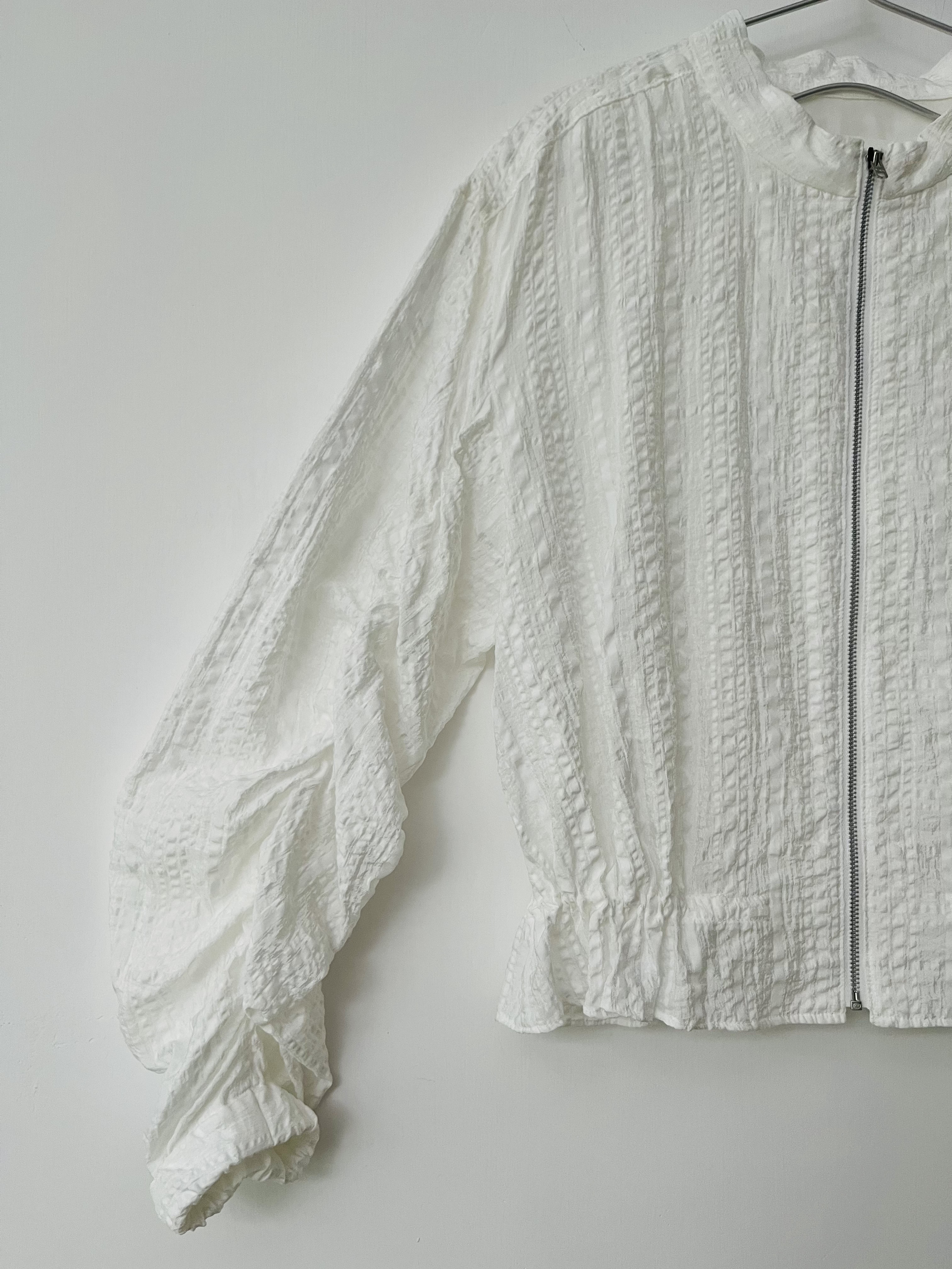 日本製iki白色條紋外套