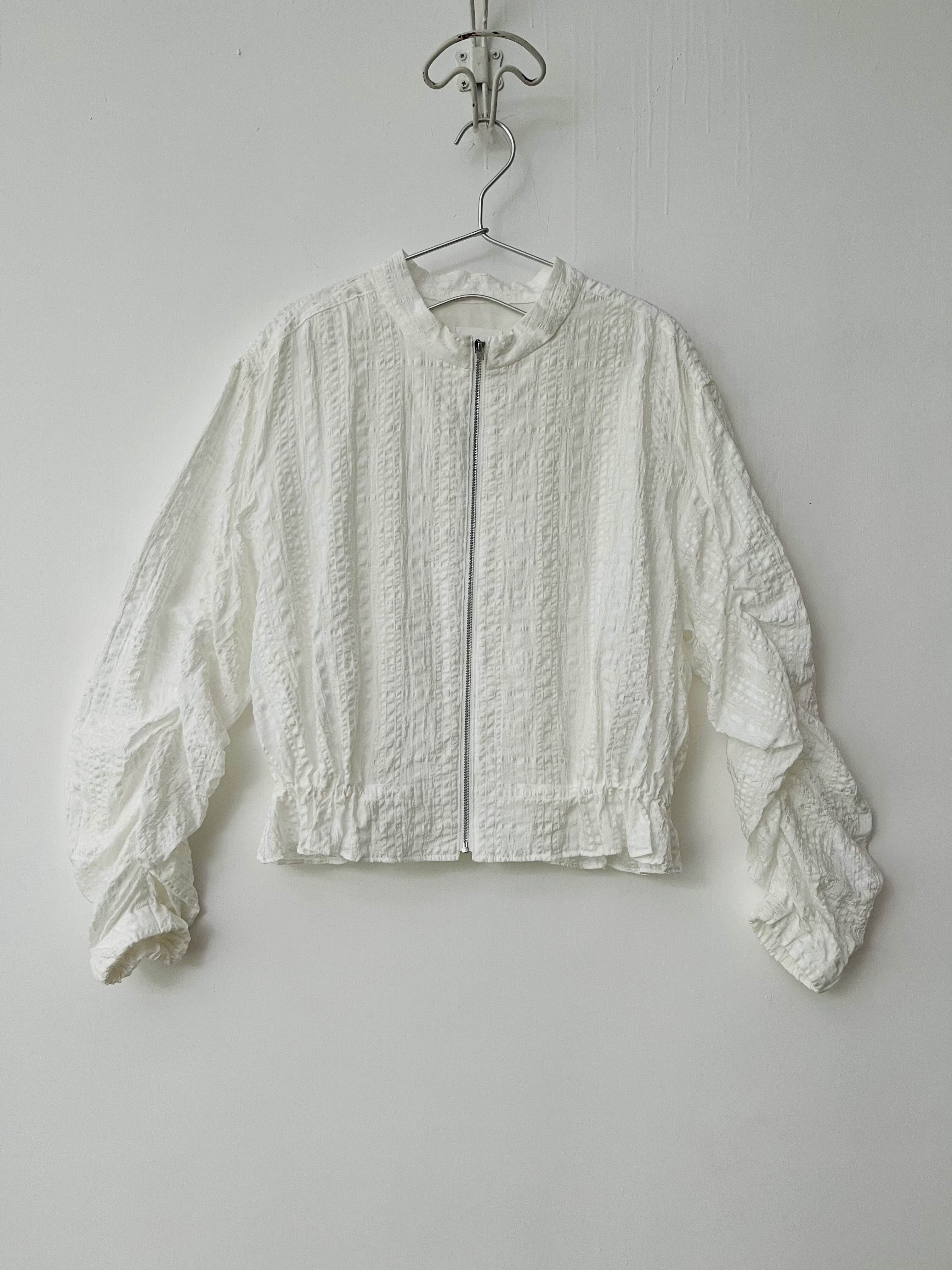 日本製iki白色條紋外套