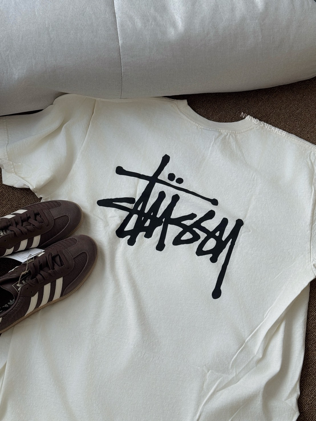 <快速出貨> Stussy BASIC TEE 背後草寫字體 兩色