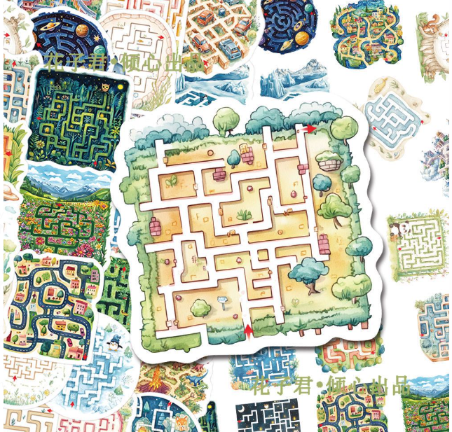 迷宫游戏贴纸（50张）