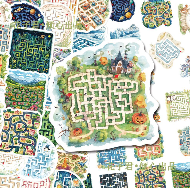 迷宫游戏贴纸（50张）