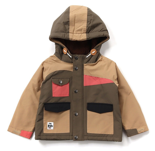 CHUMS Kid's Camping Boa Parka Medium to Large Kids Fleece Style Jacket Green JUN25