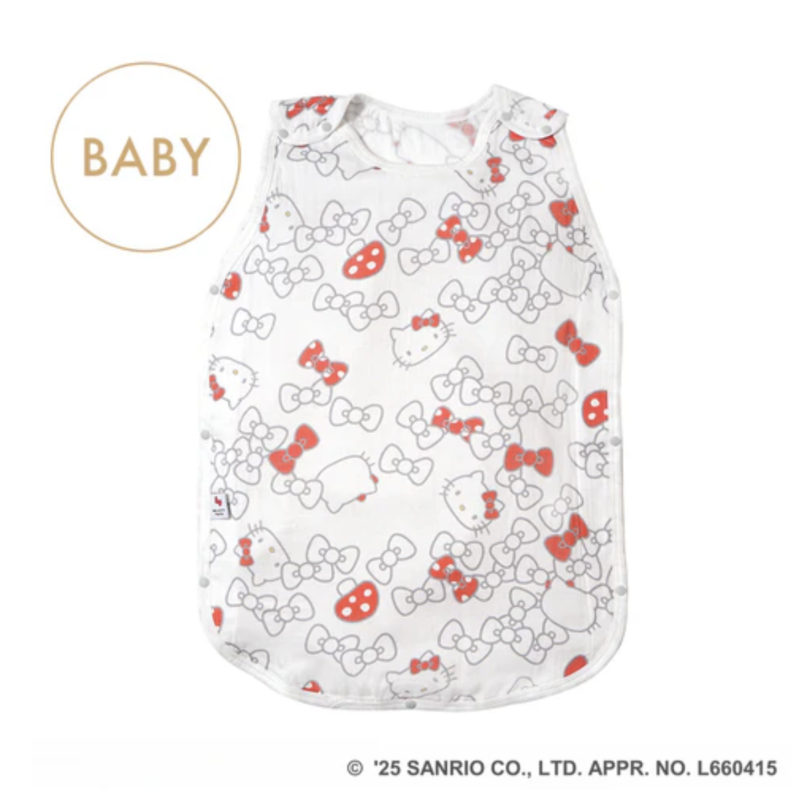 HELLO KITTY × Hoppetta bamboo 嬰童版睡袋 新生兒-3歲