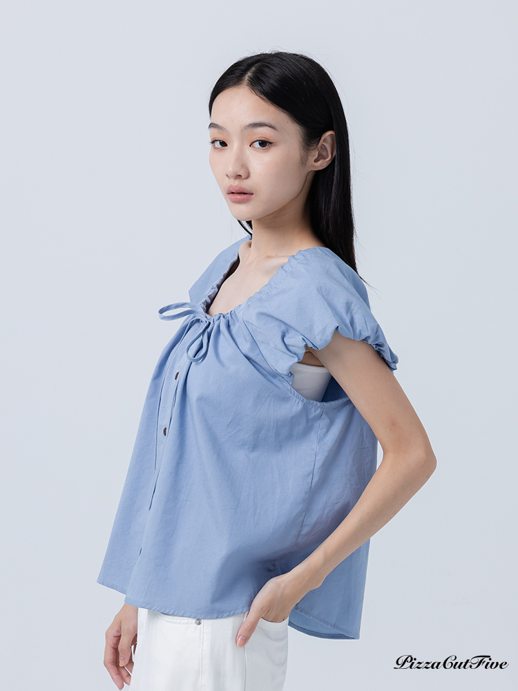 [SALE]絲滑皺摺上衣 PizzaCutFive PCF252404029