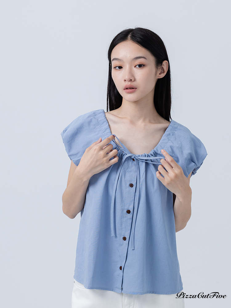 [SALE]絲滑皺摺上衣 PizzaCutFive PCF252404029