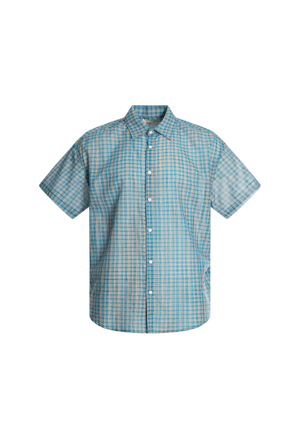 SIMPLEACTION - 美式復古短板格紋襯衫