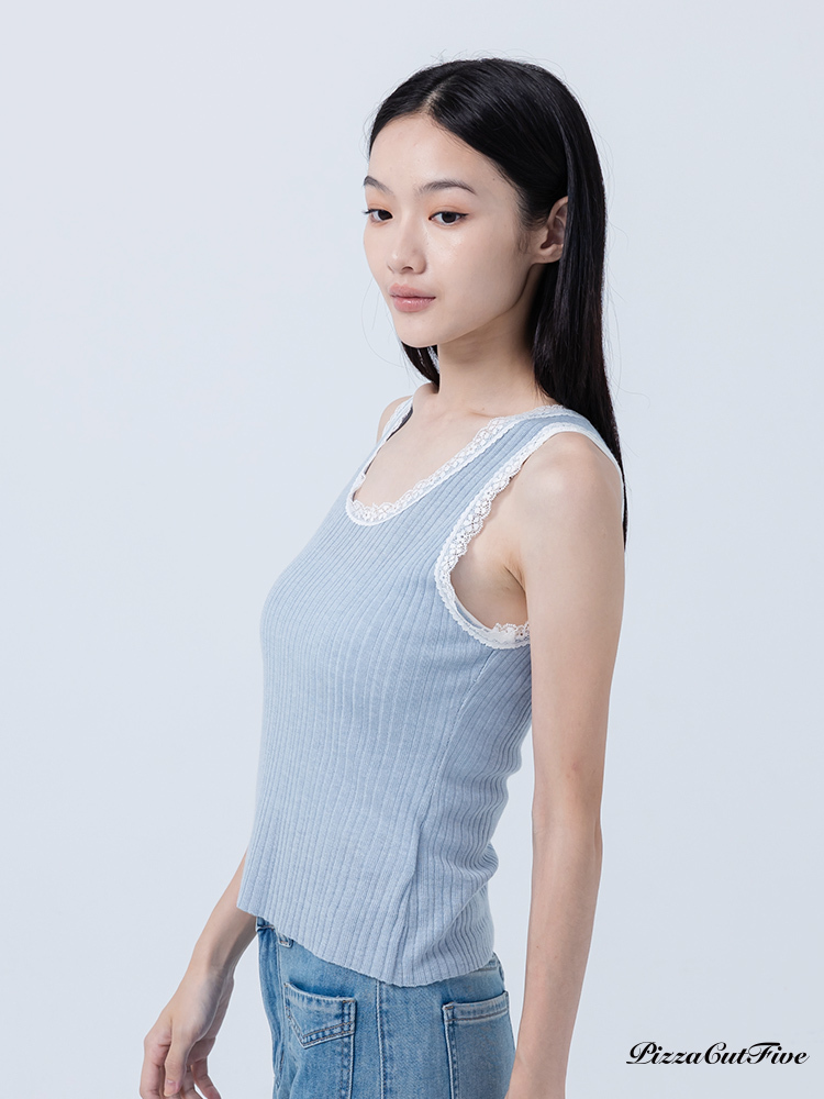 [SALE]蕾絲滾邊背心 PizzaCutFive PCF252411017