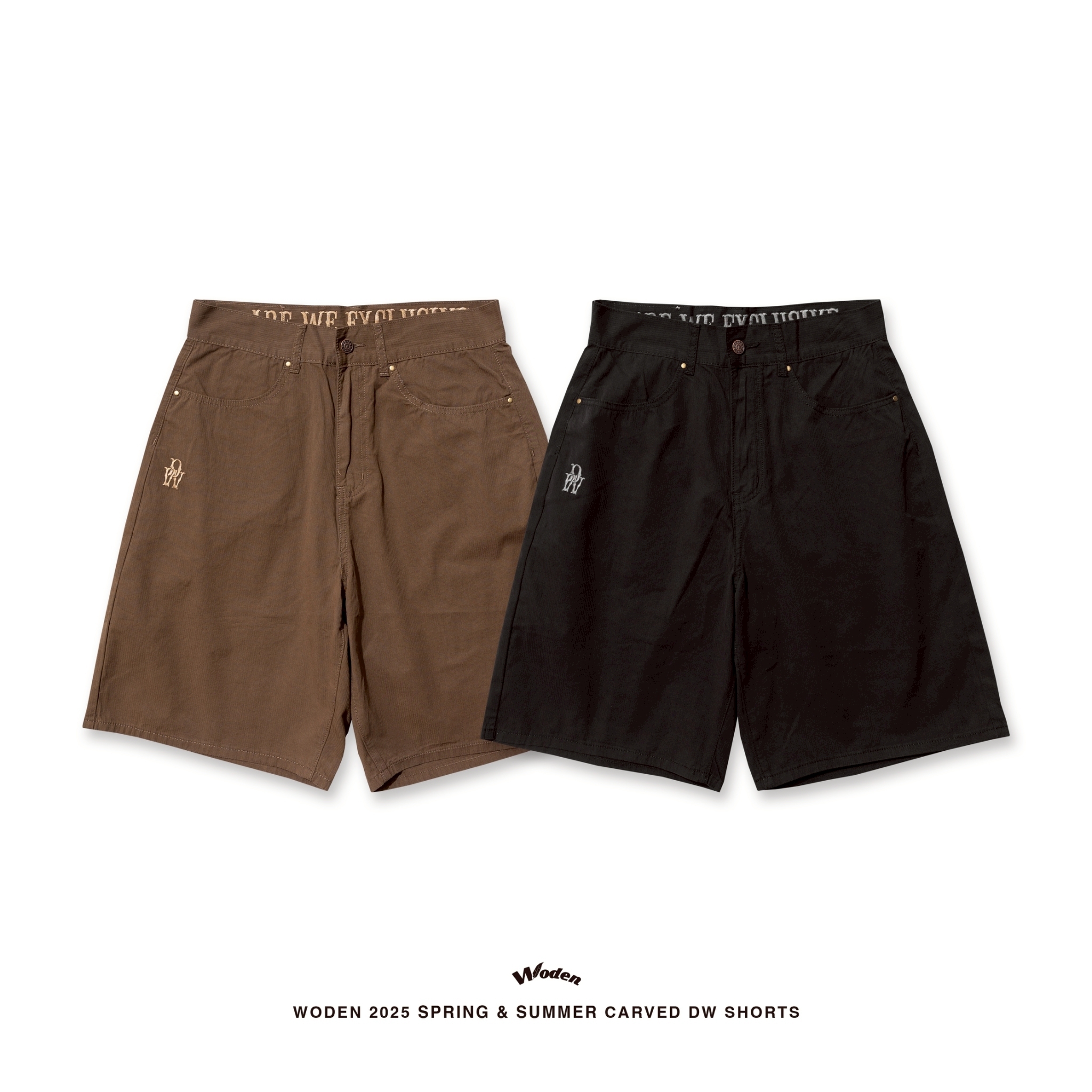 WODEN 2025 Spring & Summer 042 Carved DW Shorts