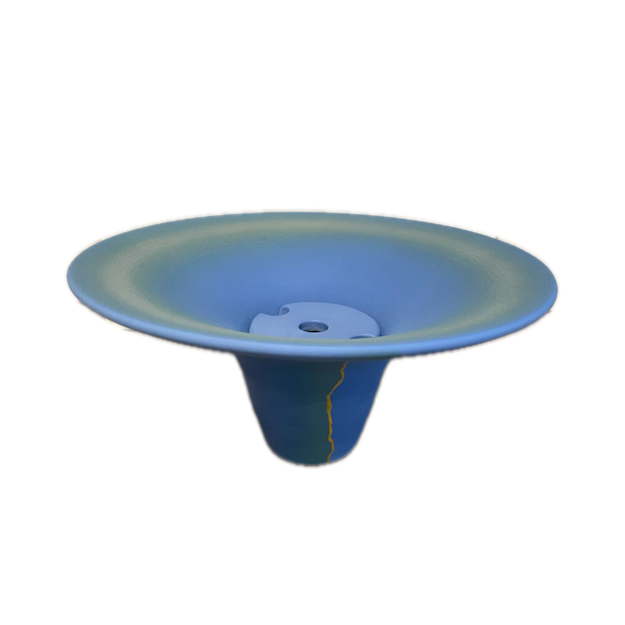 手作陶瓷花器-西湖 霧藍