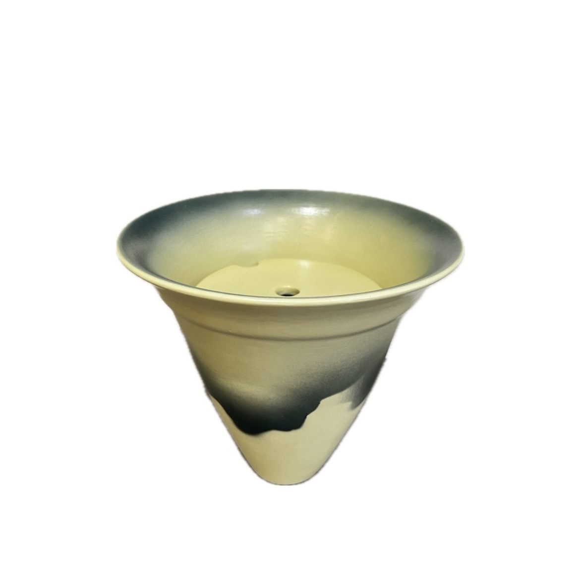 手作陶瓷花器-帝王谷 黃綠