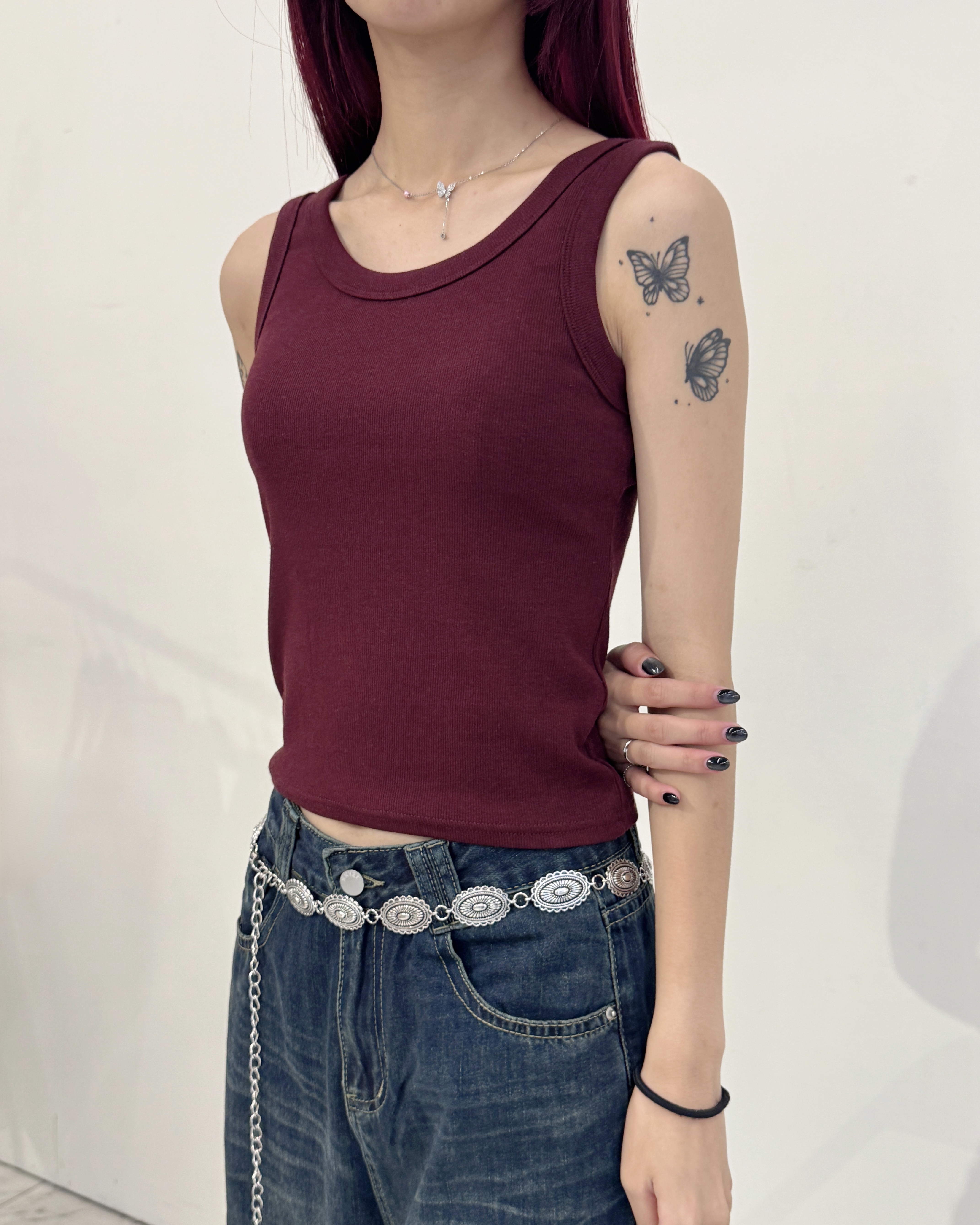 夏日必備單品螺紋背心-0132