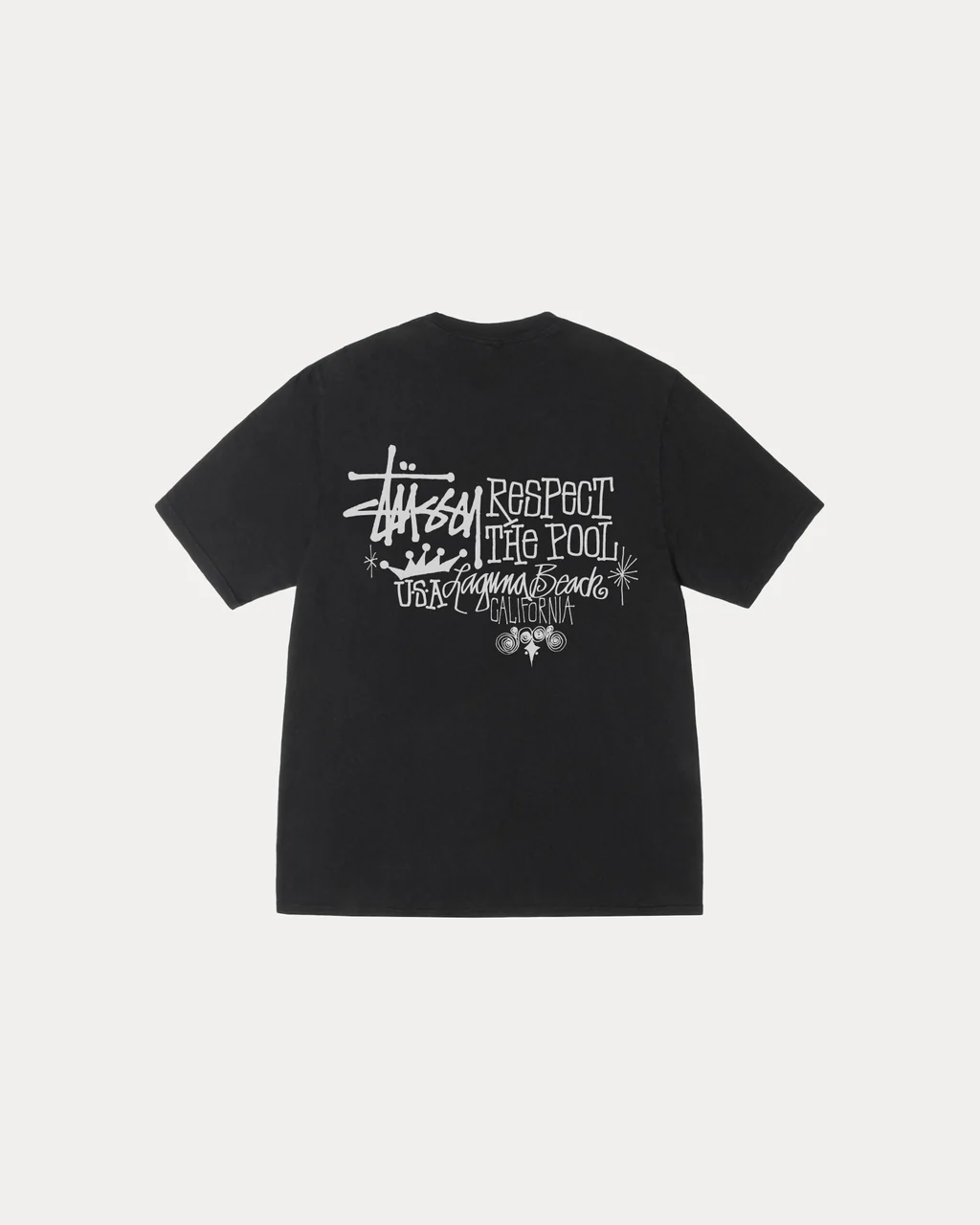 Stüssy RESPECT THE POOL TEE PIGMENT DYED 復古水洗短T 美式街頭