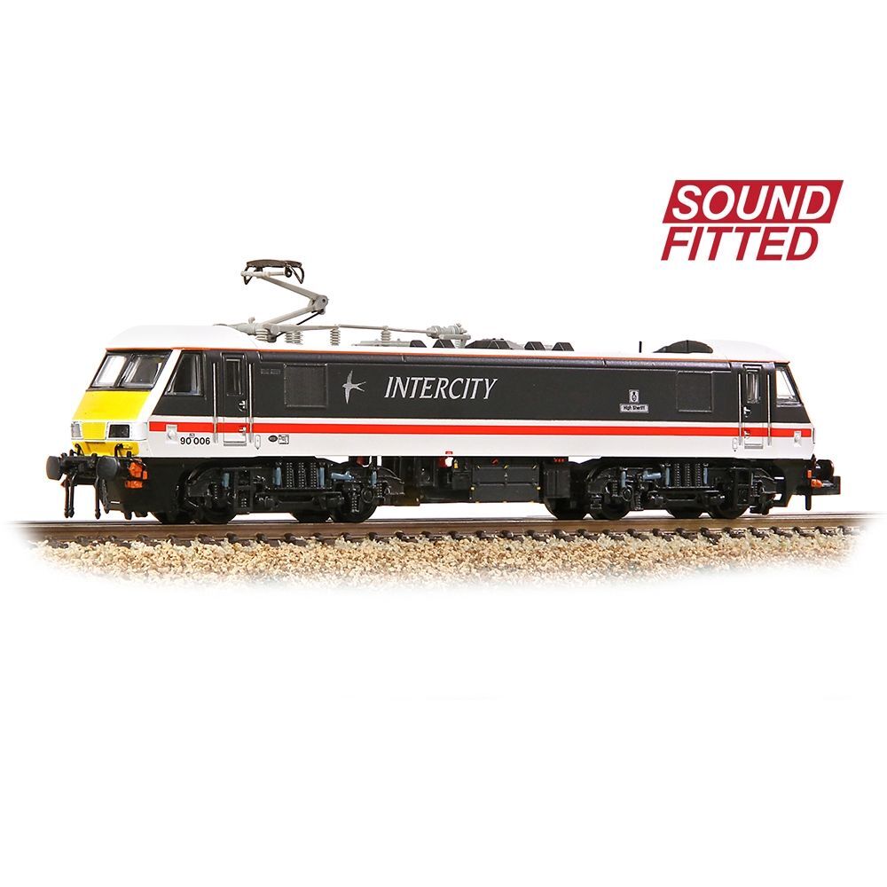 Graham Farish 371-780ASF N Scale Class 90/0 90006 'High Sheriff' BR InterCity (Swallow)