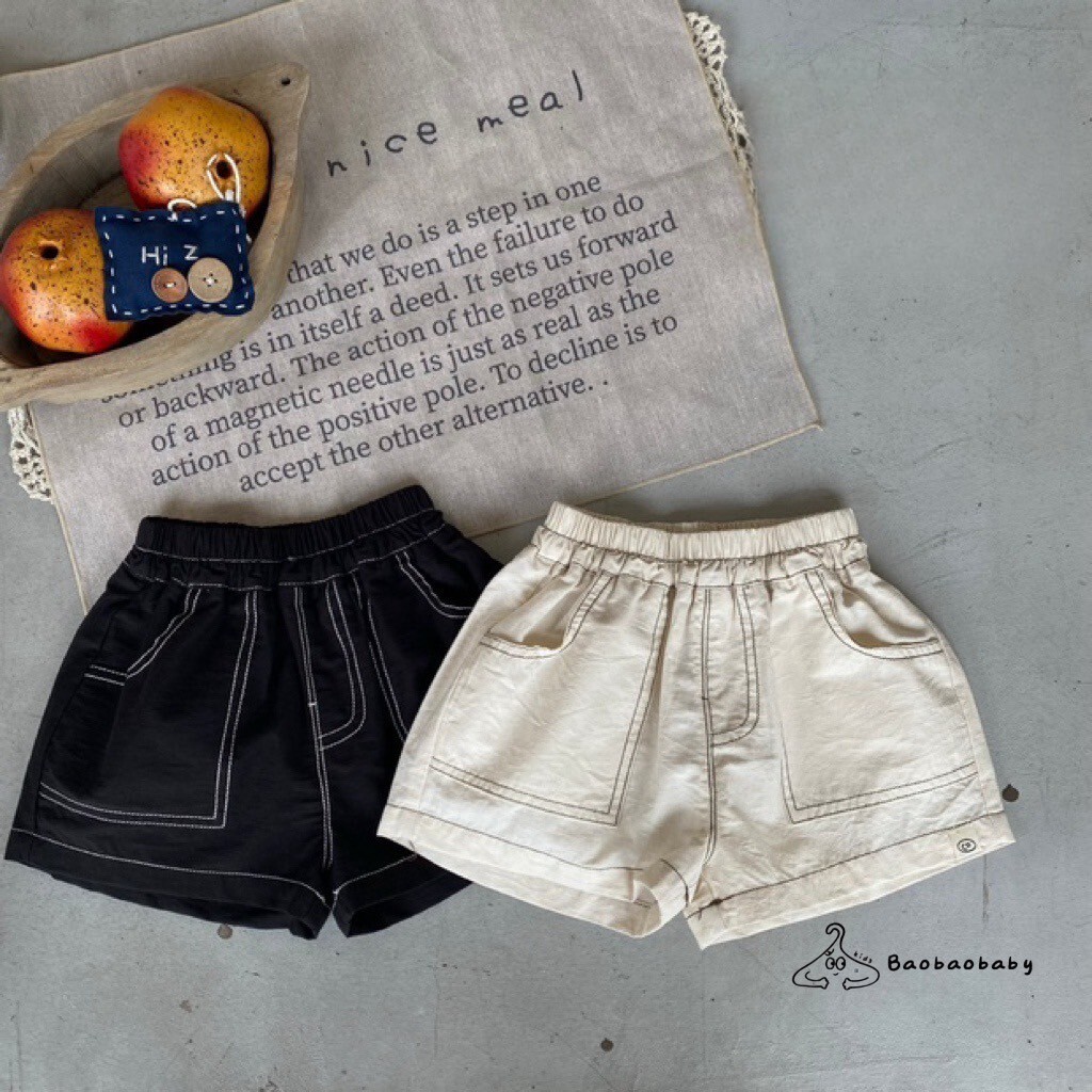 百搭撞線短褲