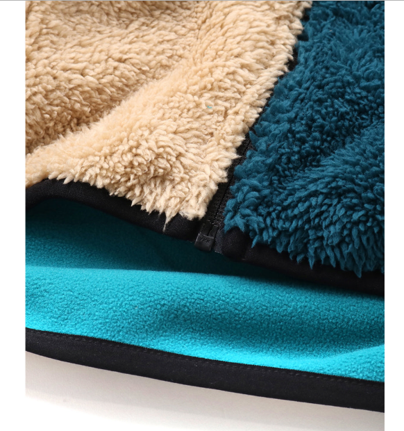 CHUMS Men's Bonding Fleece Zip Parka Teal Crazy JUN25