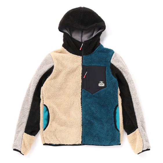 CHUMS Men's Bonding Fleece Zip Parka Teal Crazy JUN25